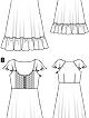 Платье №110 B — выкройка из Burda 5/2010