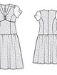 Платье №414 — выкройка из Burda. Мода для полных 2/2014