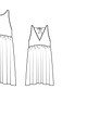 Платье без рукавов с присборенной юбкой №4 С — выкройка из Burda. Шить легко и быстро 1/2015