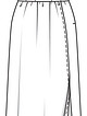 Платье с высоким разрезом №4 D — выкройка из Burda. Шить легко и быстро 1/2016