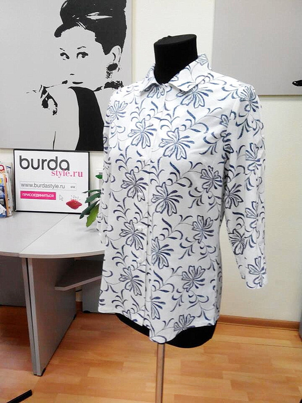 Блузка по очному курсу от Академии Burda от Natali Sparrow