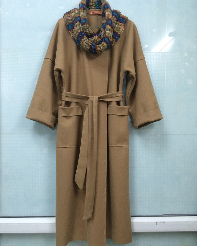 Пальто-халат из сукна от Kima