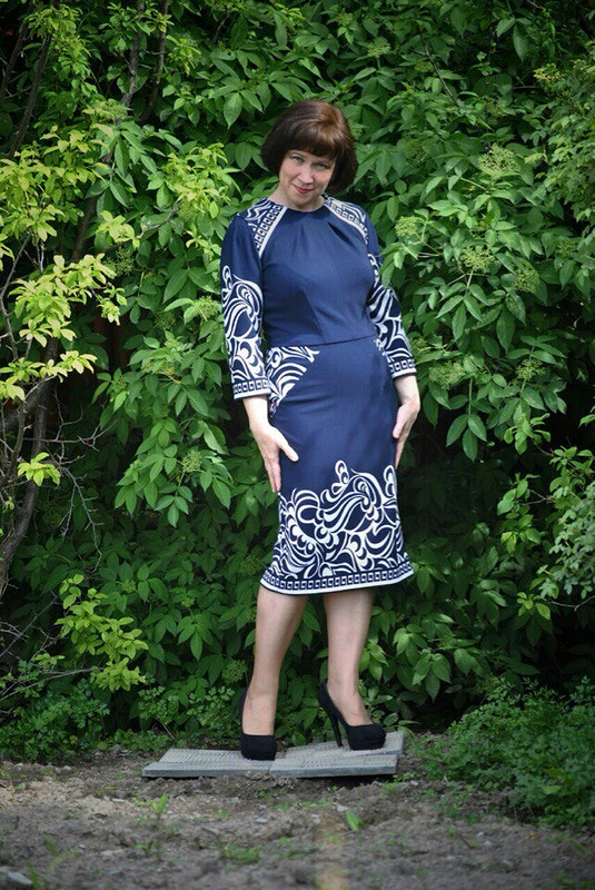 Платье с каймой от Olga_kz