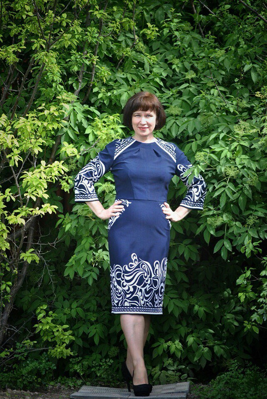 Платье с каймой от Olga_kz