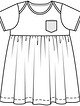 Платье с завышенной талией №626 — выкройка из Burda. Детская мода 1/2016