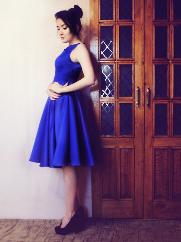 Синее платье от chigarkova