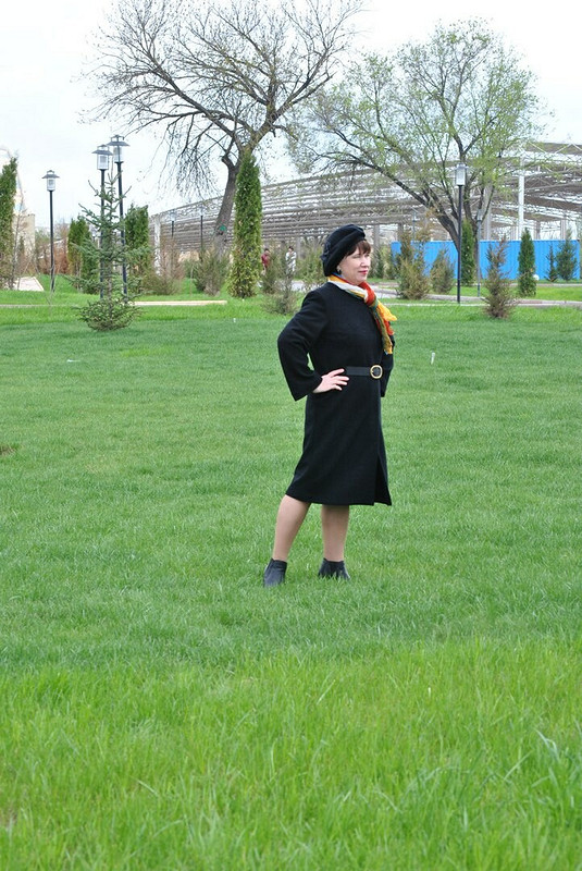 Черное пальто от Olga_kz