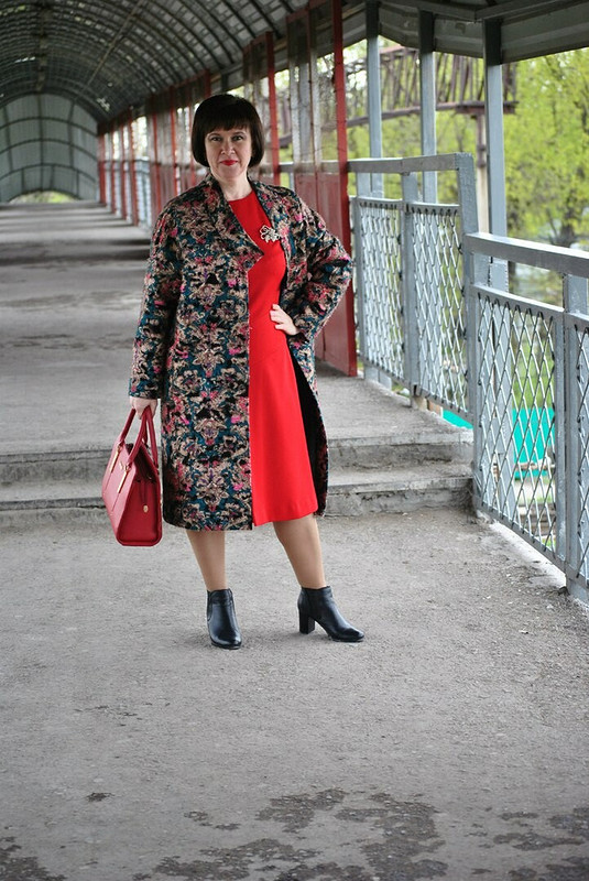 Пестрое пальто от Olga_kz