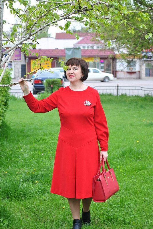 Красное платье от Olga_kz