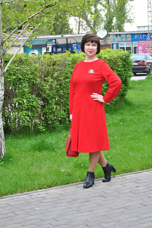 Красное платье от Olga_kz