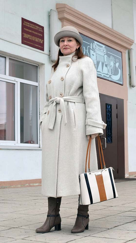 Белое пальто от Татарская
