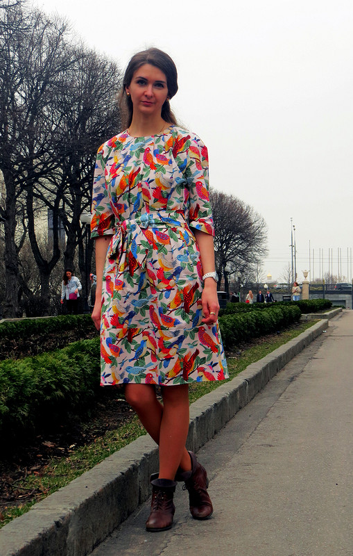 Платье с птичками от Tenjakova