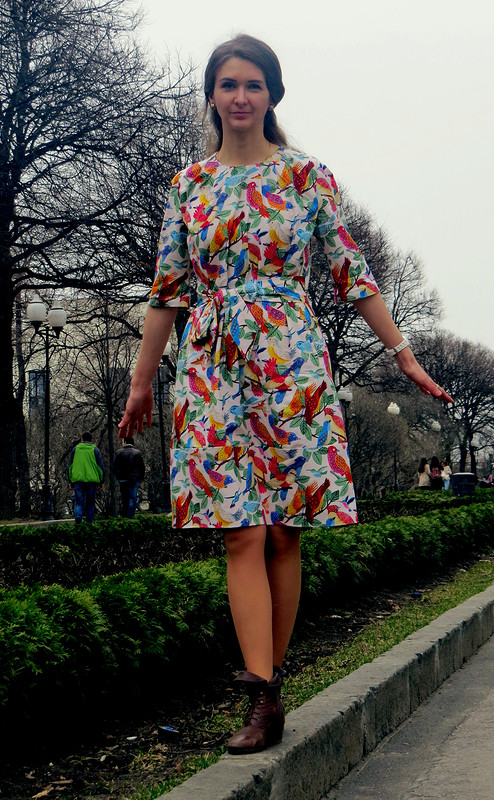 Платье с птичками от Tenjakova