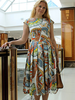 Платье с обложки журнала или Сказочные веера Dolce Gabbana