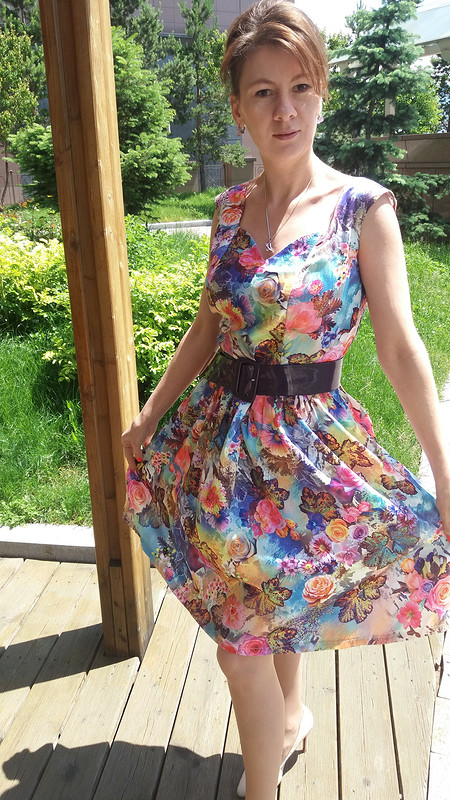 Цветочное платье от gjeniya