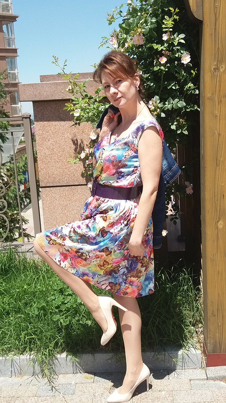 Цветочное платье от gjeniya