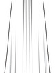 Платье с открытым декольте №905 — выкройка из Burda. Свадьба 1/2013