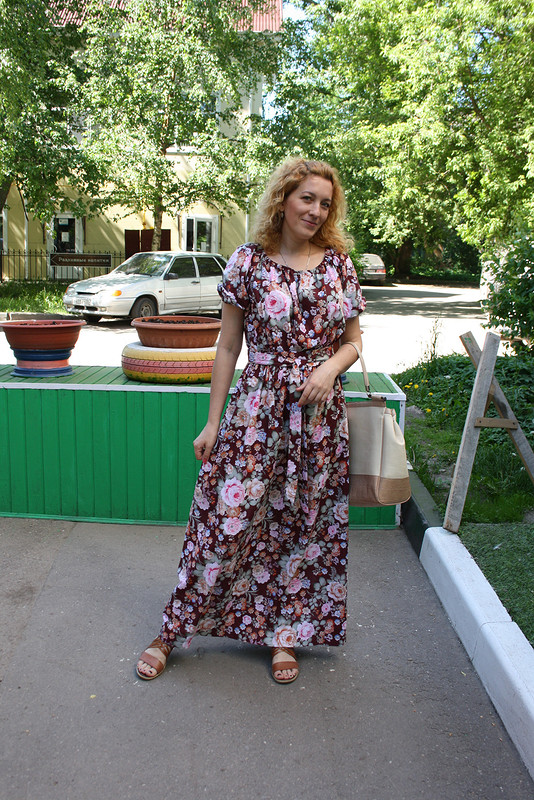 Летнее платье макси от zelenaya