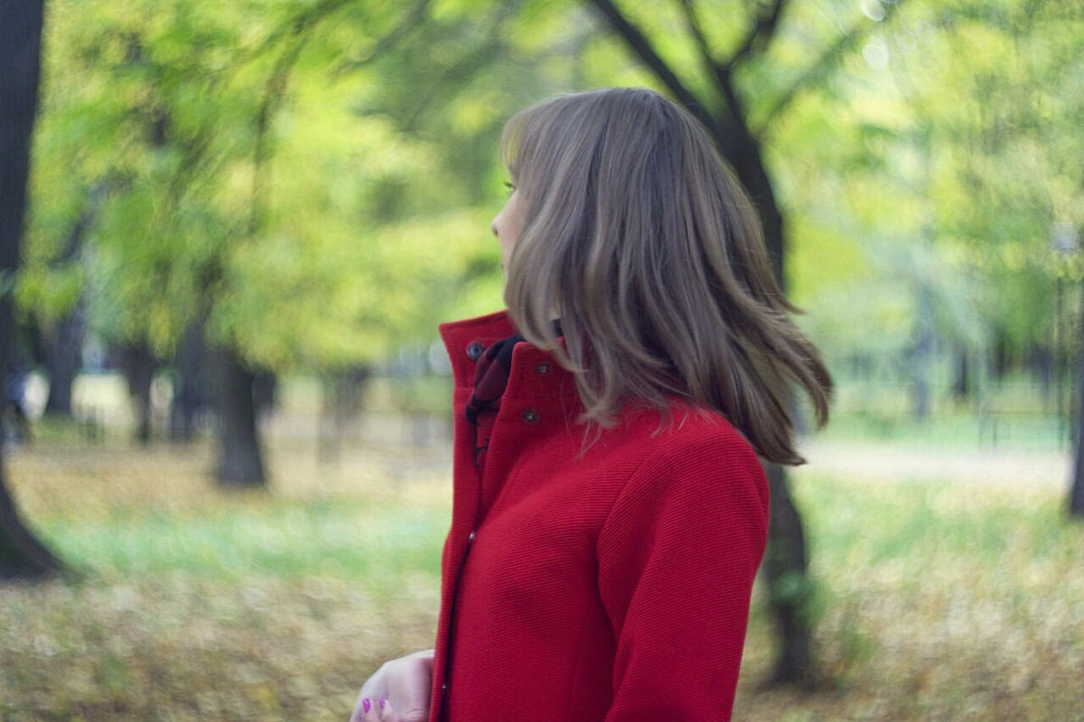 Красное пальто от antoninushka