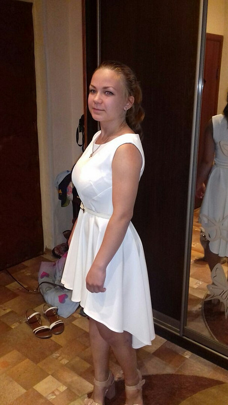 Платье молочного цвета на выпускной от Alena_Georgievna