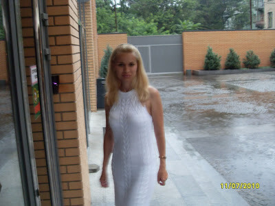 Вязанное белое платье от Inna_Ka