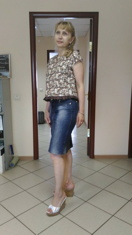 Топ и юбка из джинсов от Elena_L
