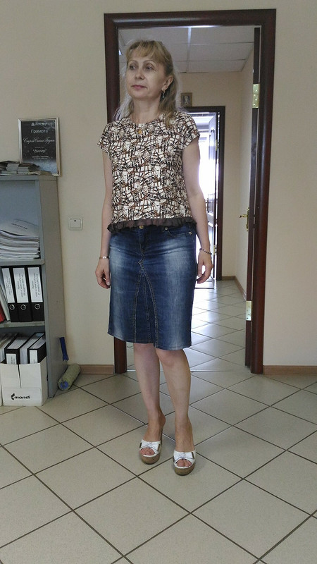 Топ и юбка из джинсов от Elena_L