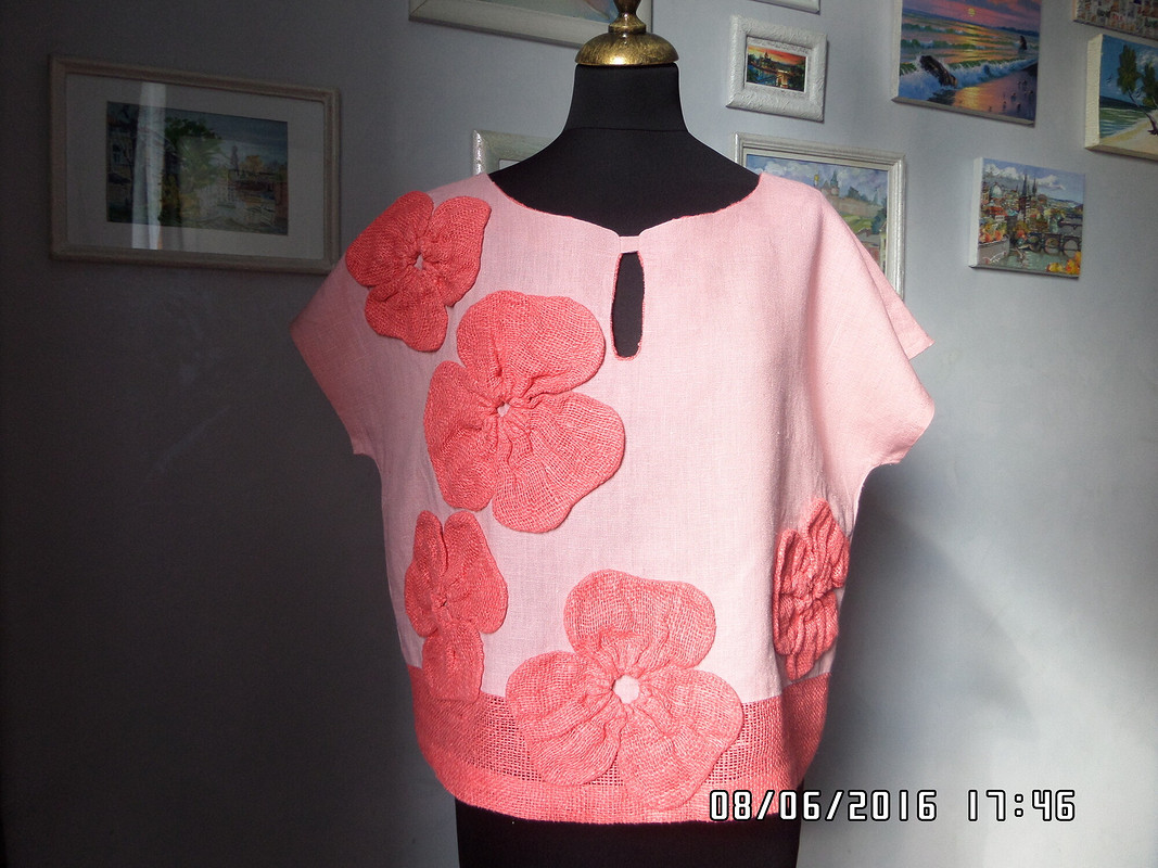 Блузка «XL-цветы» от rusinova