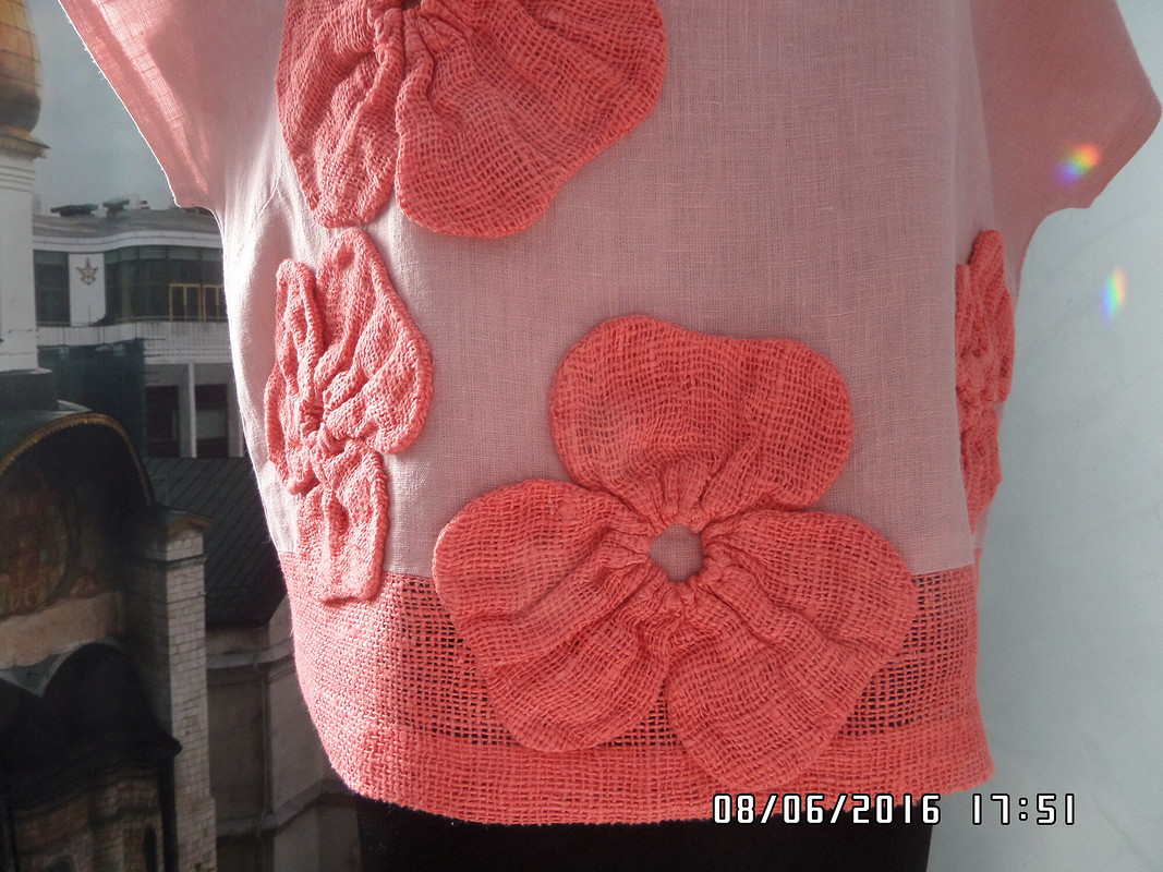 Блузка «XL-цветы» от rusinova