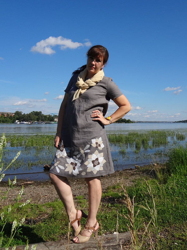 Волга- Кострома,любимый лен от Galinka