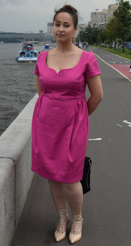 Платье Фуксия из пике от InnaKudrina.
