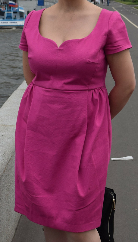 Платье Фуксия из пике от InnaKudrina.