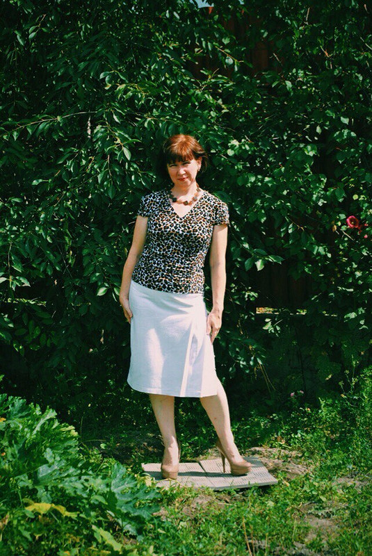 Леопардовая блузка с асимметричной драппировкой от Olga_kz