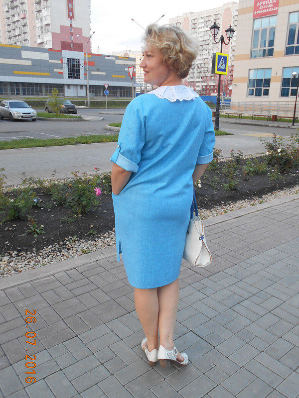 Льняное платье-рубашка от lara39