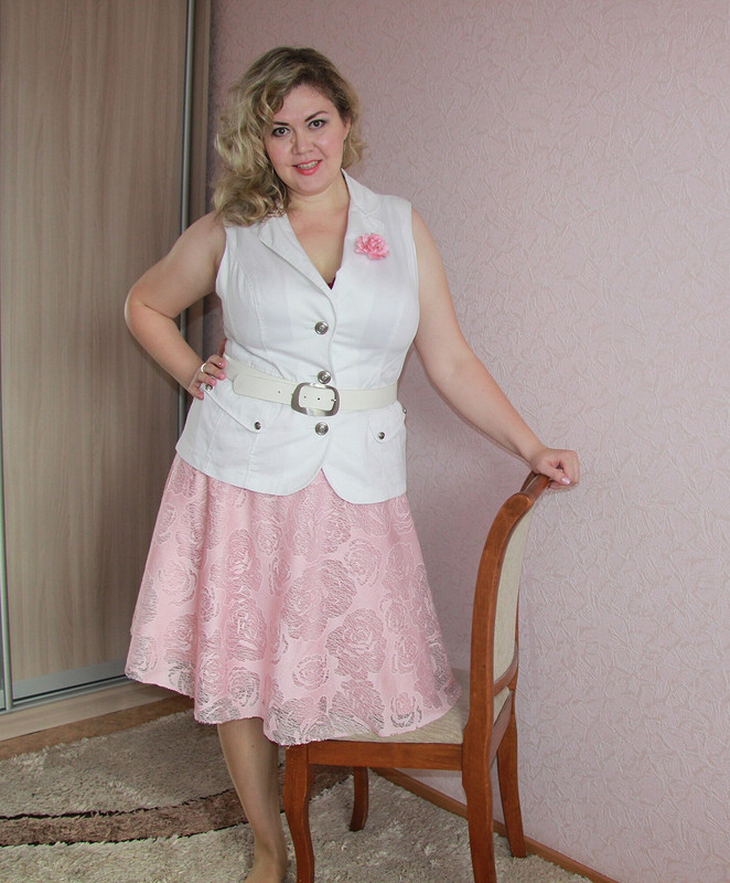 Розовая юбка в нежную розочку) от Oxi1980
