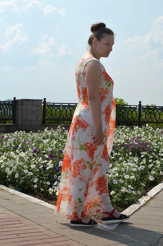 Платье из креп-шифона от Татарская
