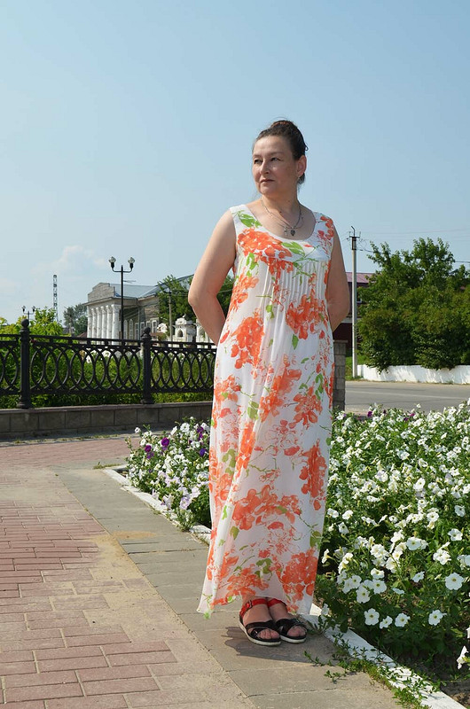Платье из креп-шифона от Татарская