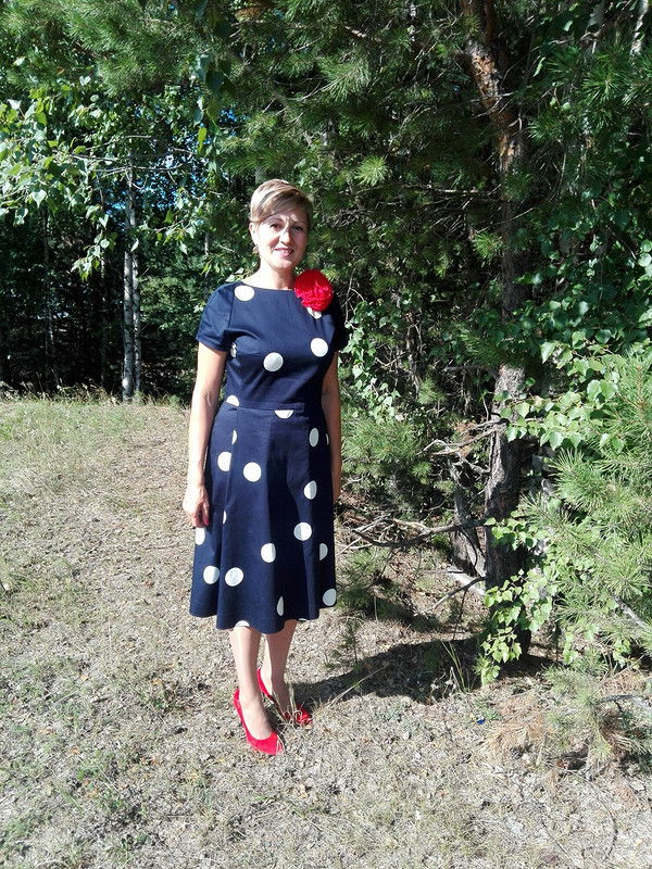 Платье в горошек от OlgaSopyriaeva