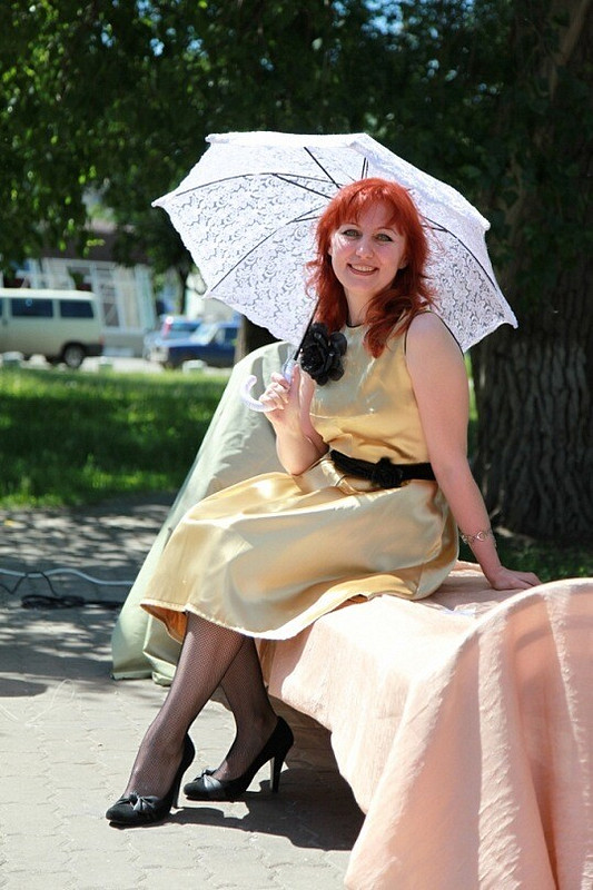 Платье и зонтик от elena.shen