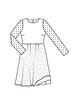 Платье с кружевной юбкой №2 E — выкройка из Burda. Шить легко и быстро 2/2016