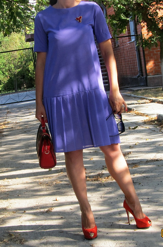 Лиловое платье от kalesia