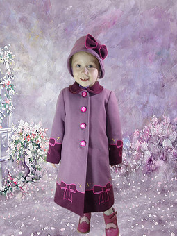 Модное пальто для маленькой принцессы
