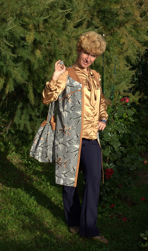 Жилет, блузка, брюки и сумка-мешок от Настя Воейкова