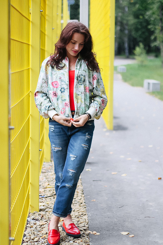 Куртка «Цветы осенью» от Murashka