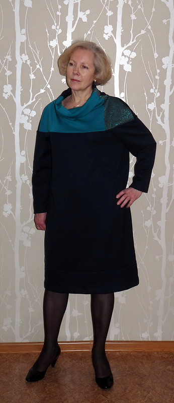 Платье по выкройке пуловера от Onezhi