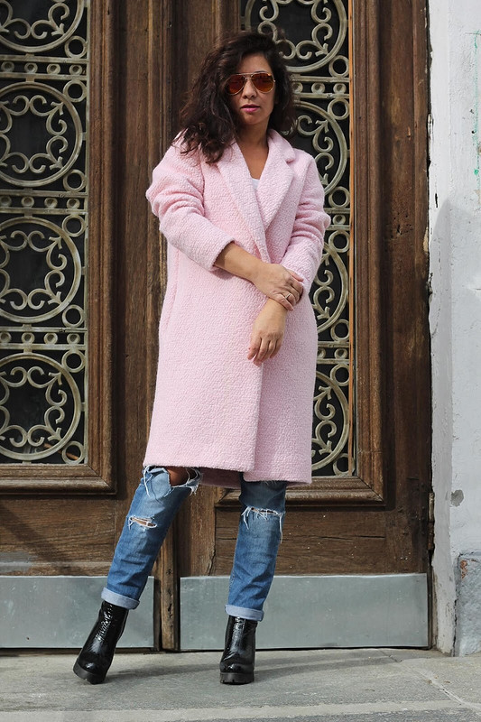 Розовое пальто от Serjossv