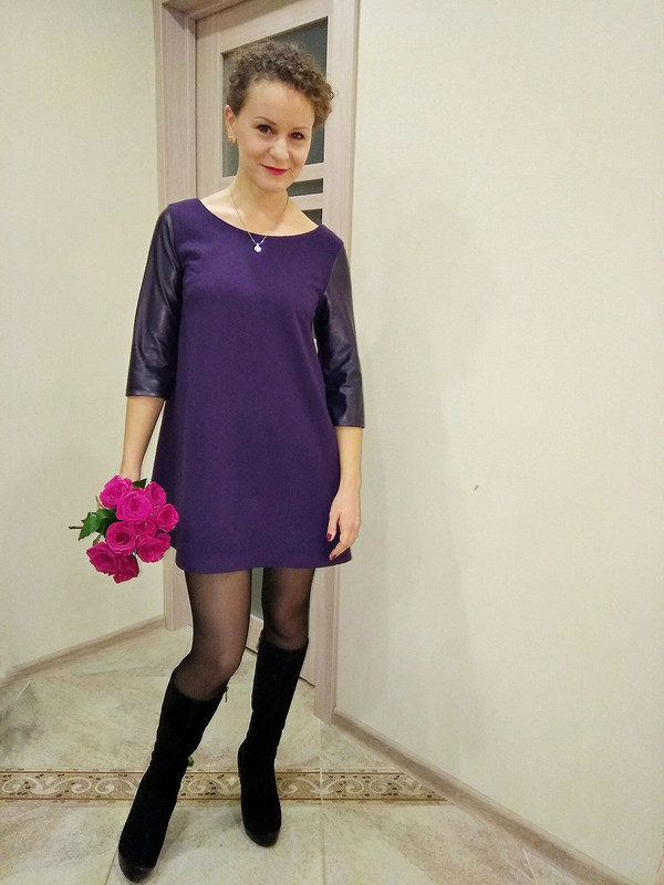 Фиолетовое платье А-силуэта от Lana_Lake