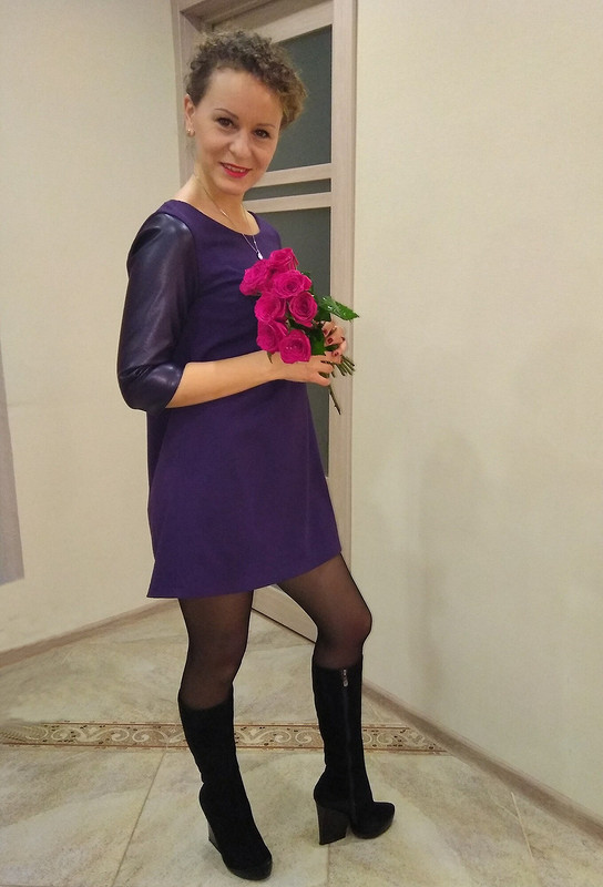 Фиолетовое платье А-силуэта от Lana_Lake