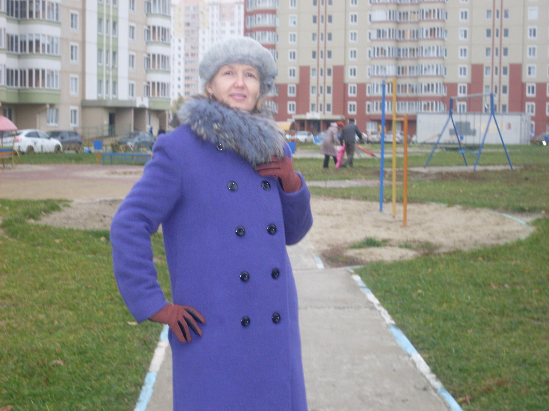Зимнее пальто цвета аметиста от Лариса Тишакова