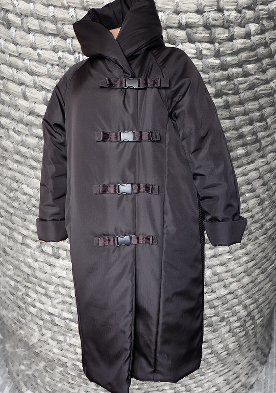Зимнее пальто на синтепоне с вышивкой от NatalLey28